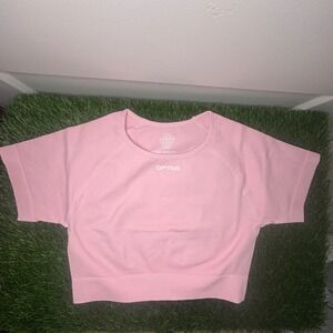 Dfyne impact crop top light rose pink MEDIUM